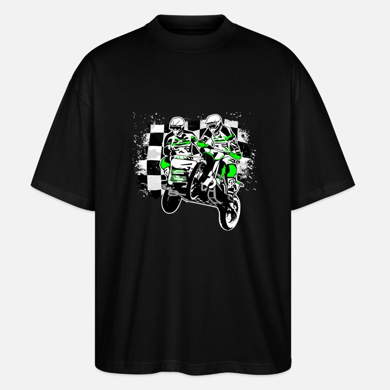 Sidecar MotoCross - Stanley/Stella Oversized Unisex Bio T-Shirt Blaster 2.0 - Schwarz