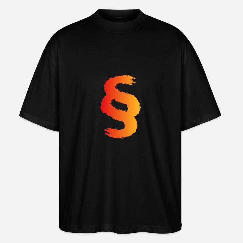 Paragraph Symbol Zeichen - Stanley/Stella Oversized Unisex Bio T-Shirt Blaster 2.0 - Schwarz