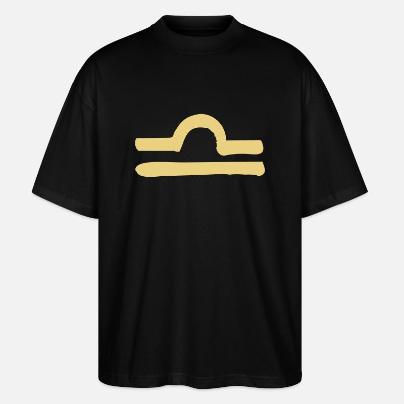 libra zodiac - Stanley/Stella Oversized Unisex Bio T-Shirt Blaster 2.0 - Schwarz