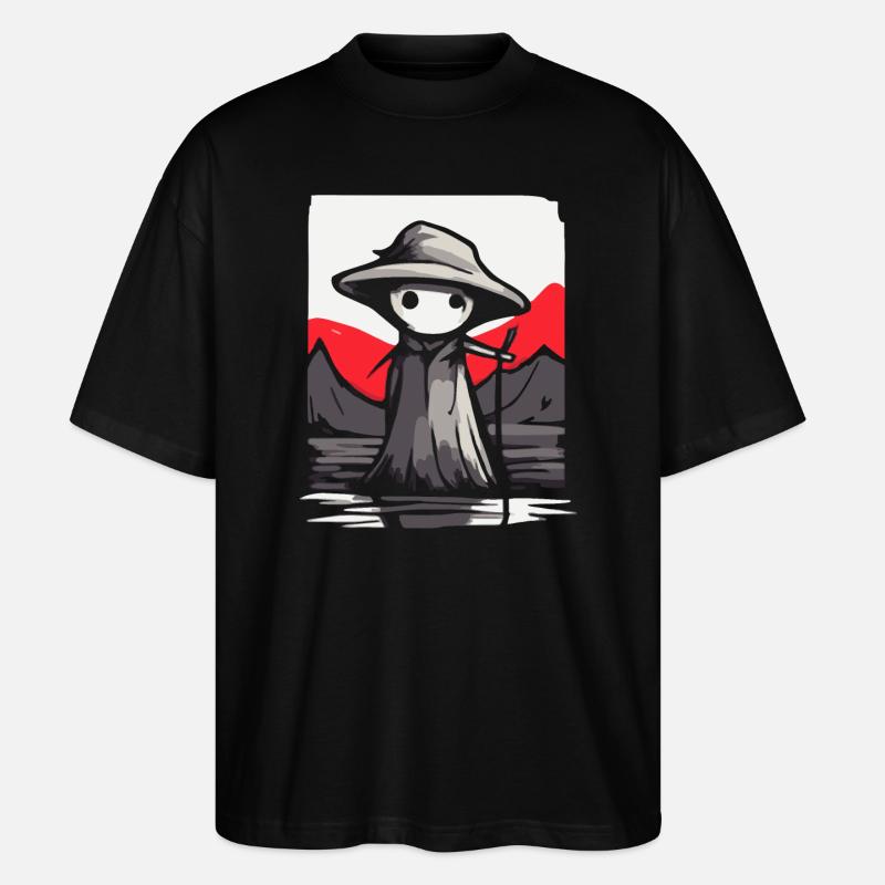 Japans Rote Sonne: Der Berg-Schäfer - Stanley/Stella Oversized Unisex Bio T-Shirt Blaster 2.0 - Schwarz