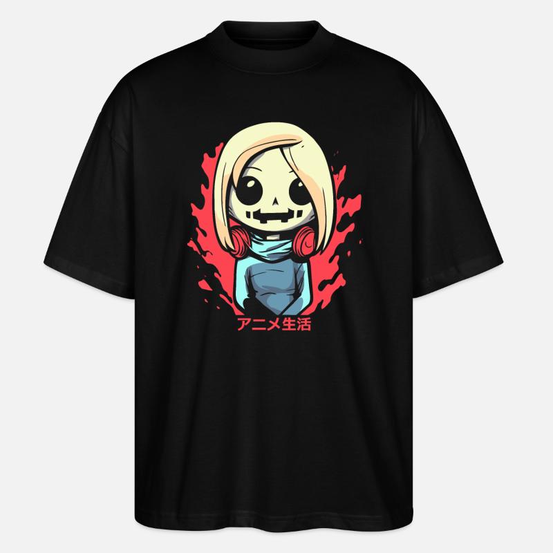 Vie d’anime : la vie d’anime - T-shirt bio Blaster 2.0 coupe oversize Stanley/Stella Unisexe - noir