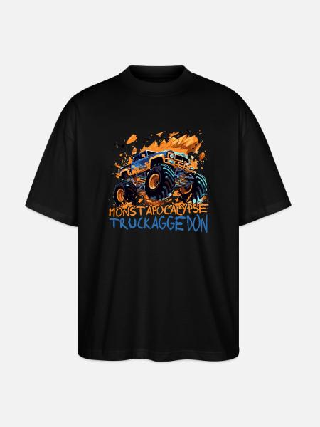 Apocalypse Armageddon Monster Truck - Stanley/Stella Oversized Unisex Organic T-shirt Blaster 2.0 - black