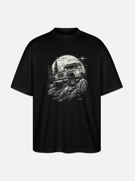 4x4 off-road adventure - Stanley/Stella Oversized Unisex Organic T-shirt Blaster 2.0 - black