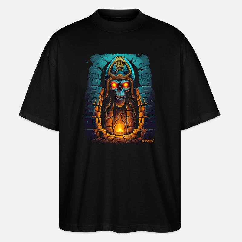 Der Pharao des Kerkers - Stanley/Stella Oversized Unisex Bio T-Shirt Blaster 2.0 - Schwarz