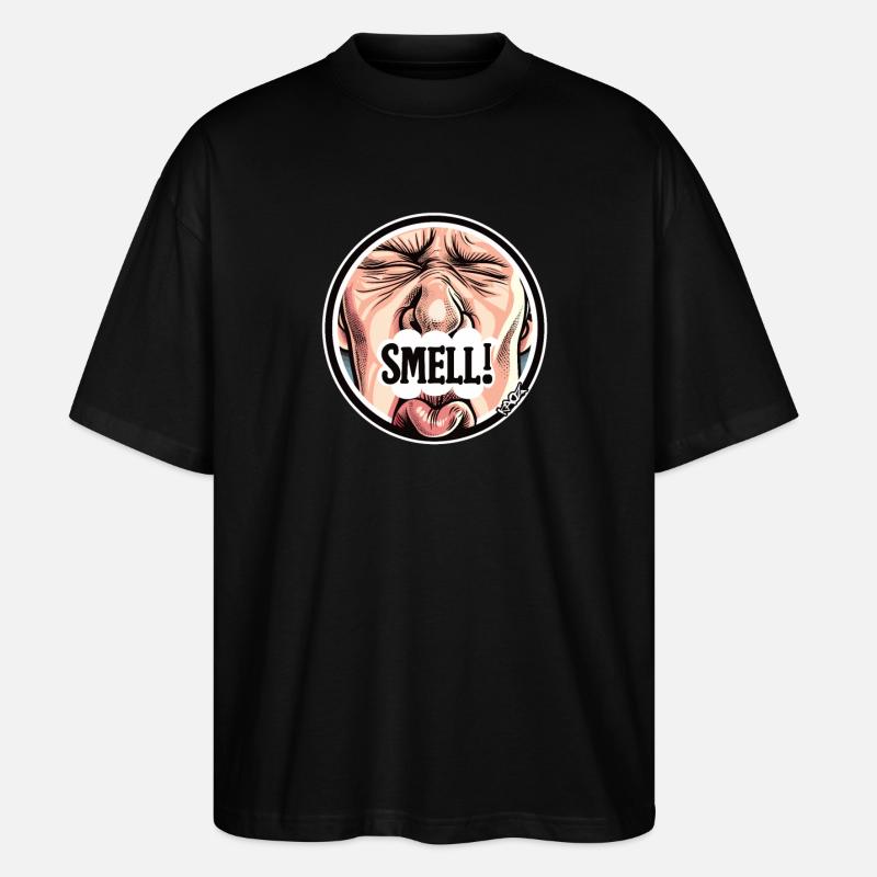 Odeur indésirable, ça pue - T-shirt bio Blaster 2.0 coupe oversize Stanley/Stella Unisexe - noir