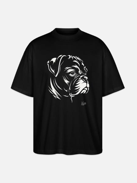 Beastly good: Boxer dog design - Stanley/Stella Oversized Unisex Organic T-shirt Blaster 2.0 - black