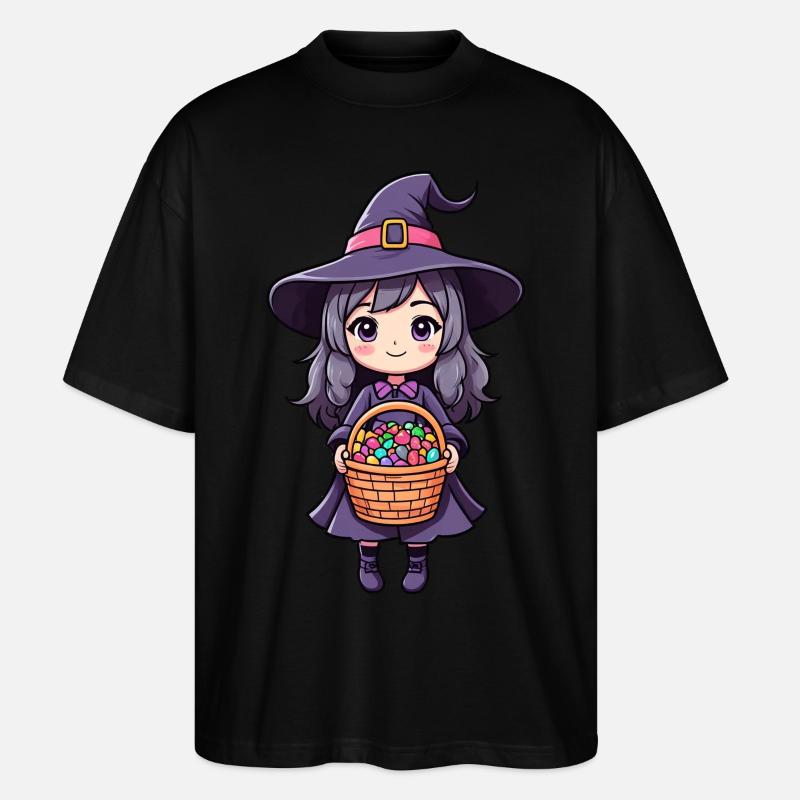 Süßes Hexenmädchen - Stanley/Stella Oversized Unisex Bio T-Shirt Blaster 2.0 - Schwarz