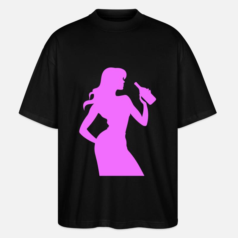 Femme Fun Silhouette - T-shirt bio Blaster 2.0 coupe oversize Stanley/Stella Unisexe - noir