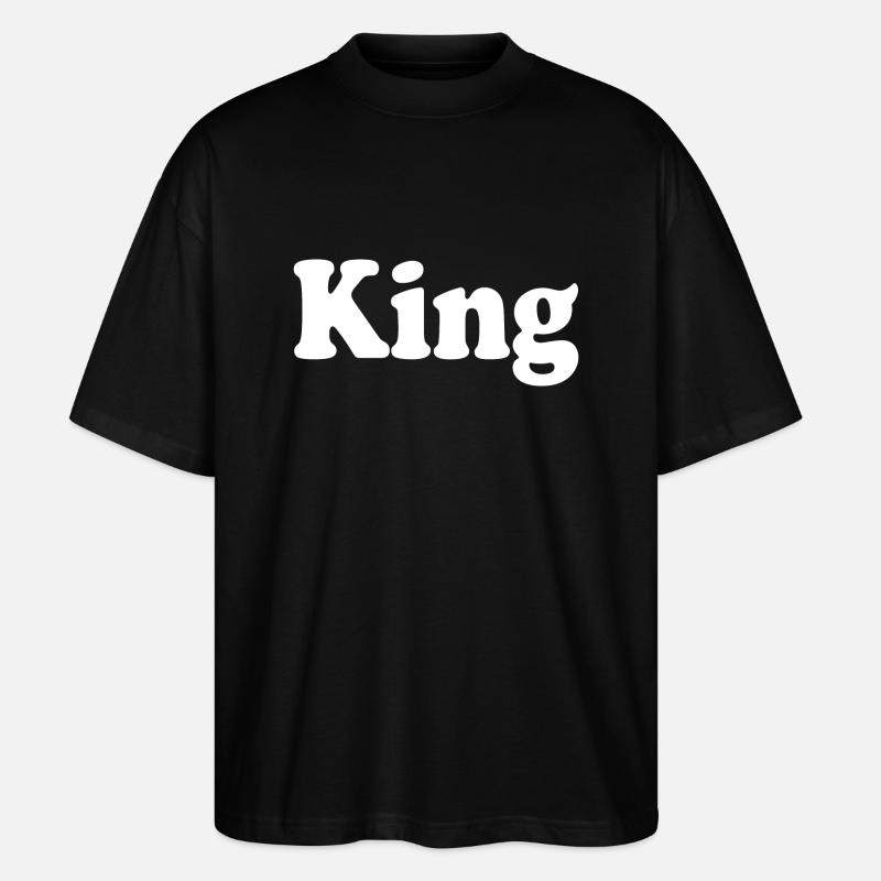 King - T-shirt bio Blaster 2.0 coupe oversize Stanley/Stella Unisexe - noir