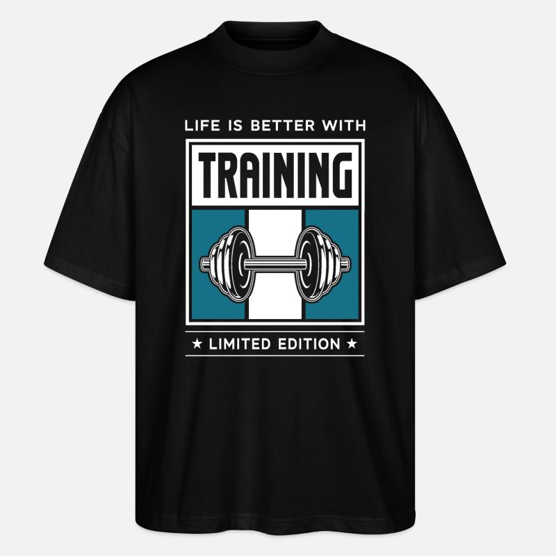 Training - Stanley/Stella Oversized Unisex Bio T-Shirt Blaster 2.0 - Schwarz