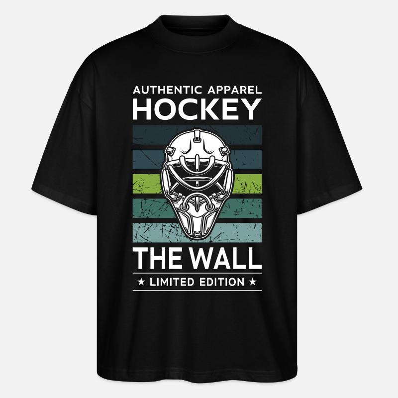 Hockey le mur - T-shirt bio Blaster 2.0 coupe oversize Stanley/Stella Unisexe - noir