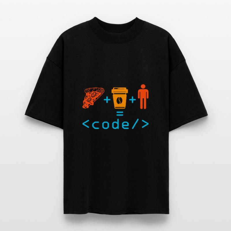 Programmer Coder Computer Nerd Geek Coding Funny Stanley/Stella Oversized Unisex Organic T-shirt Blaster 2.0