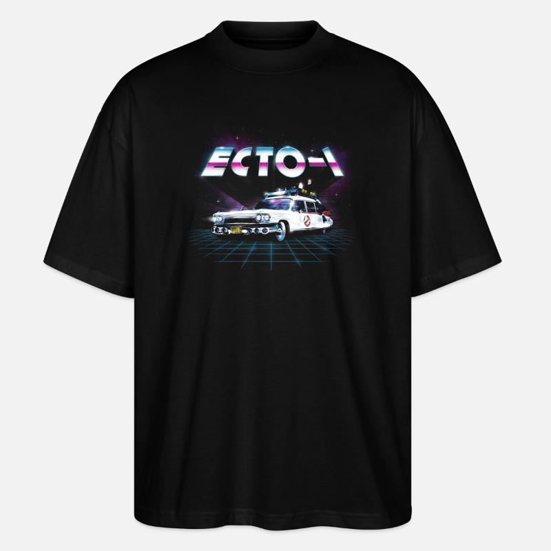 Ghostbusters ECTO-1 Neon - Stanley/Stella Oversized Unisex Bio T-Shirt Blaster 2.0 - Schwarz