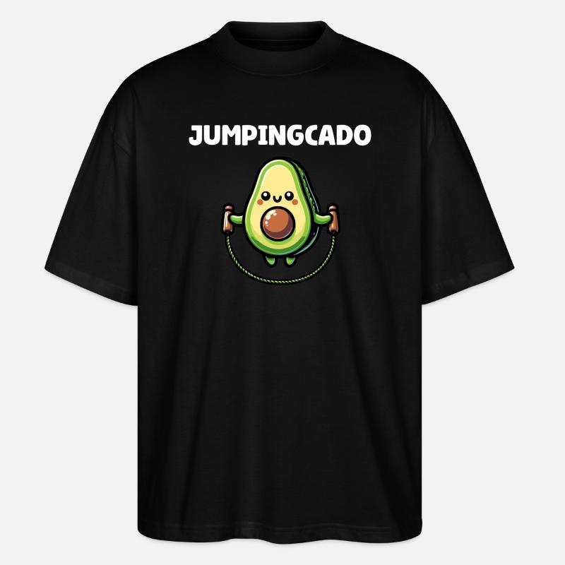 Jumpingcado - Stanley/Stella Oversized Unisex Organic T-shirt Blaster 2.0 - black
