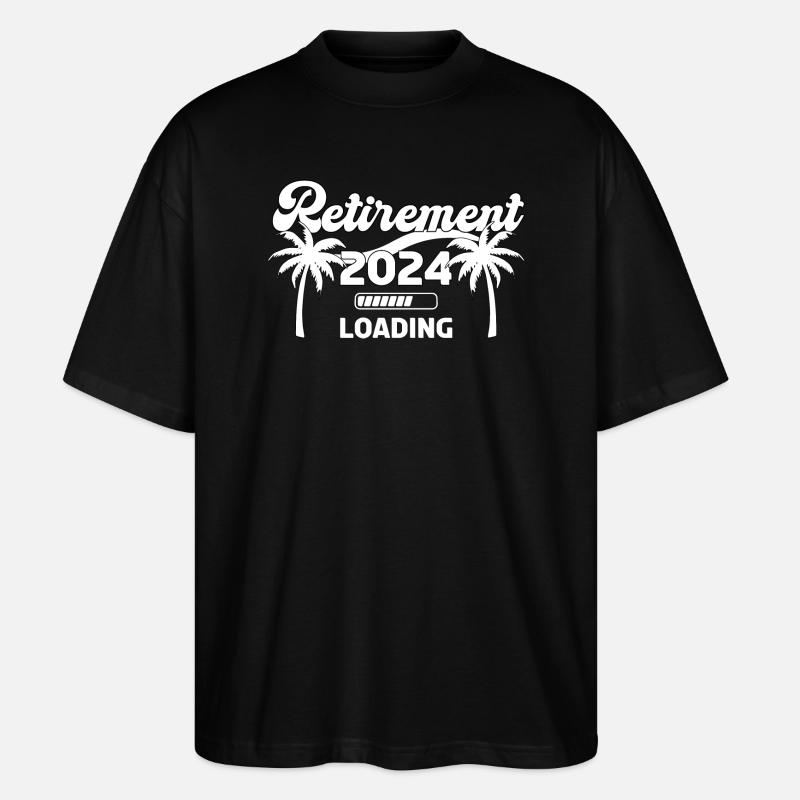 Retirement 2024 Loading - Stanley/Stella Oversized Unisex Organic T-shirt Blaster 2.0 - black