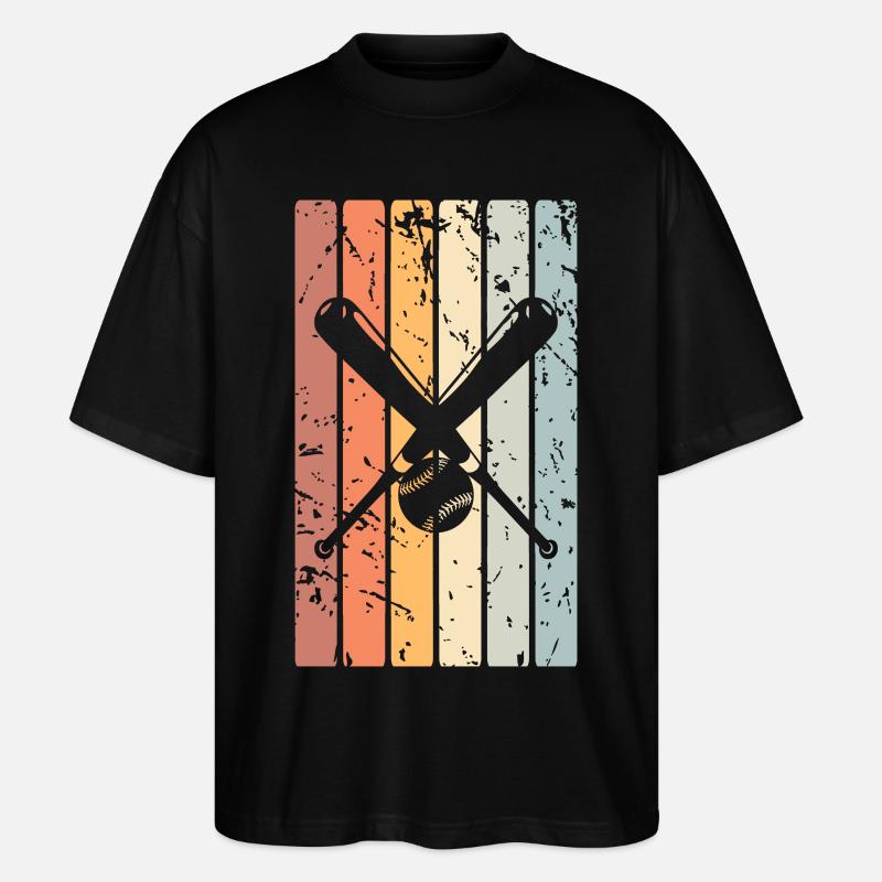 Baseball - Stanley/Stella Oversized Unisex Bio T-Shirt Blaster 2.0 - Schwarz