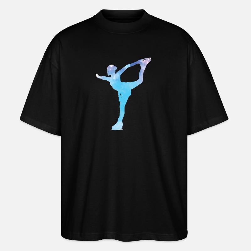 Figure Skating Skating Ice Skating - Stanley/Stella Oversized Unisex Organic T-shirt Blaster 2.0 - black