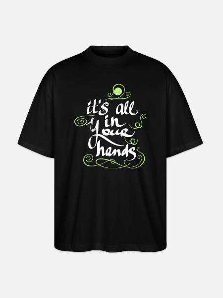It's all in Your Hands - Stanley/Stella Oversized Unisex Organic T-shirt Blaster 2.0 - black