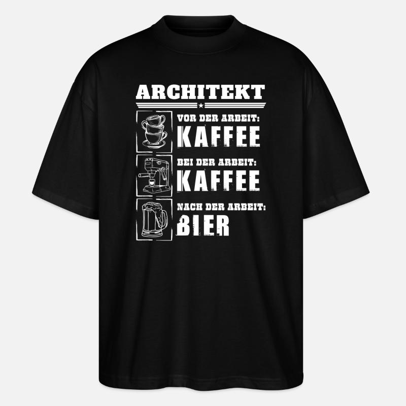Mon quotidien d'architecte - T-shirt bio Blaster 2.0 coupe oversize Stanley/Stella Unisexe - noir