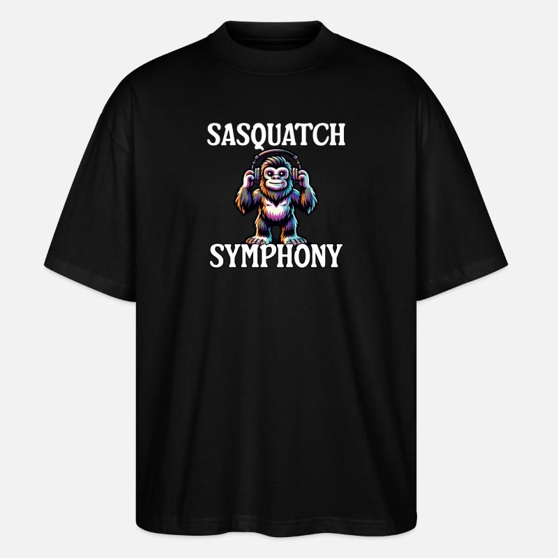 Symphonie du Sasquatch - T-shirt bio Blaster 2.0 coupe oversize Stanley/Stella Unisexe - noir