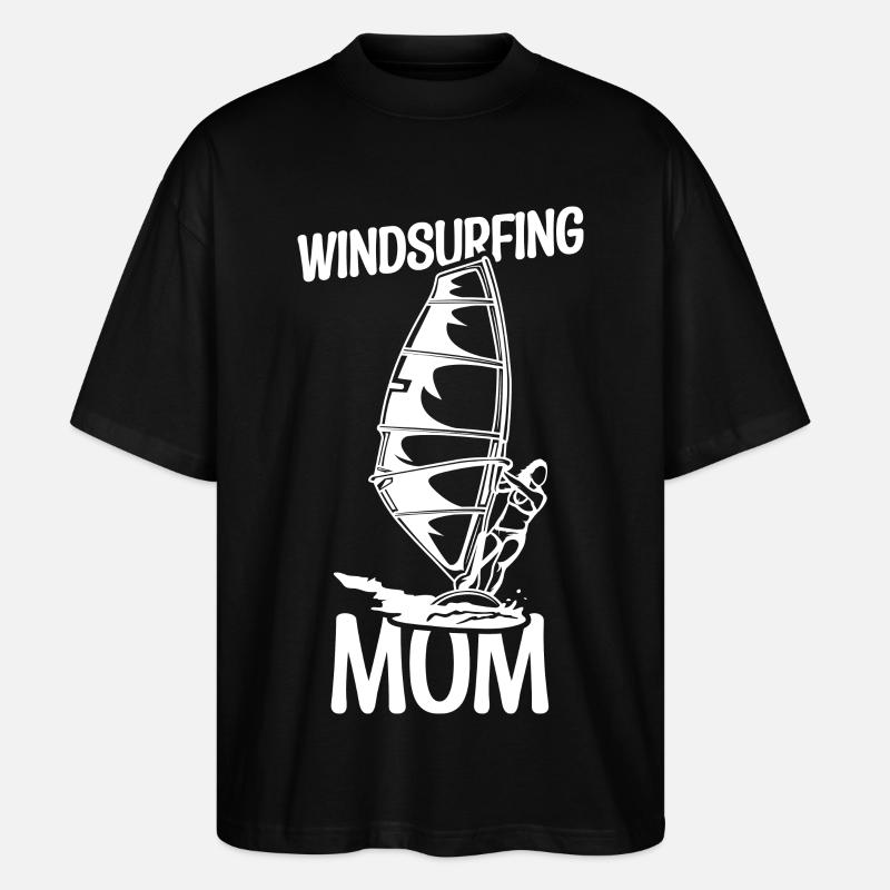 Windsurfer Mutter - Stanley/Stella Oversized Unisex Bio T-Shirt Blaster 2.0 - Schwarz