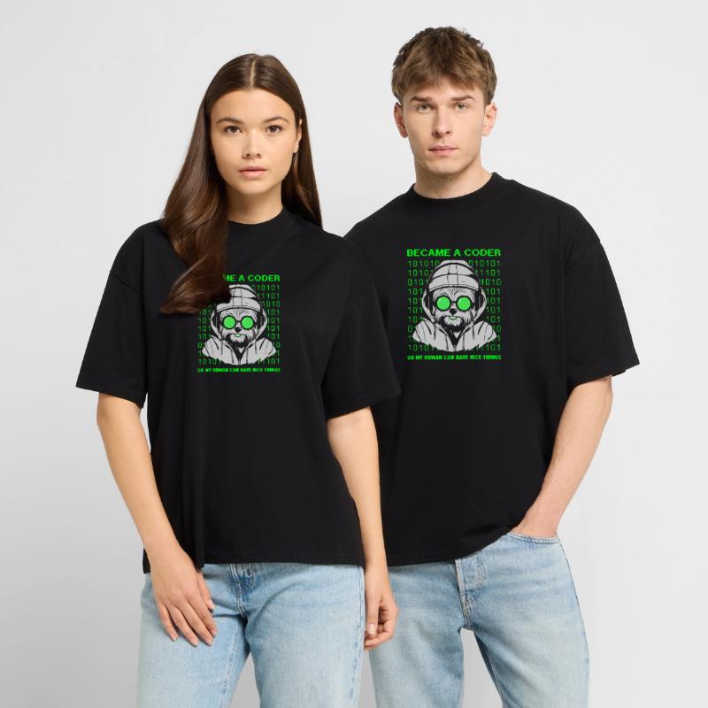 Devenu codeur – Cyber Dog Binary T-shirt bio Blaster 2.0 coupe oversize Stanley/Stella Unisexe
