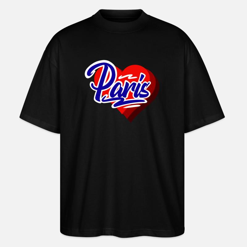 Paris - Stanley/Stella Oversized Unisex Bio T-Shirt Blaster 2.0 - Schwarz