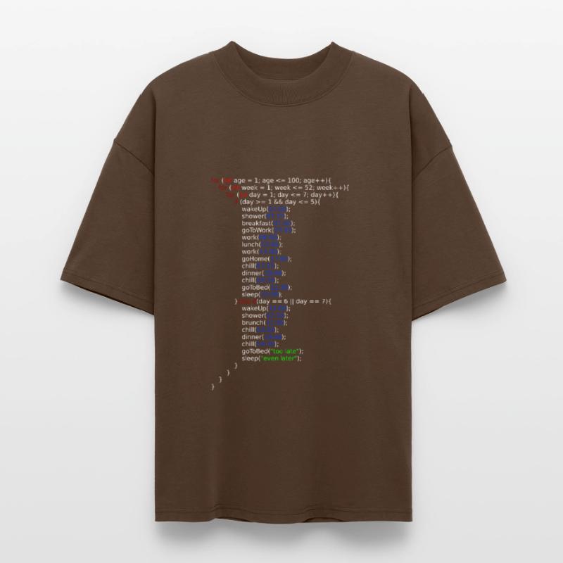 Ma vie - Java Code T-shirt bio Blaster 2.0 coupe oversize Stanley/Stella Unisexe