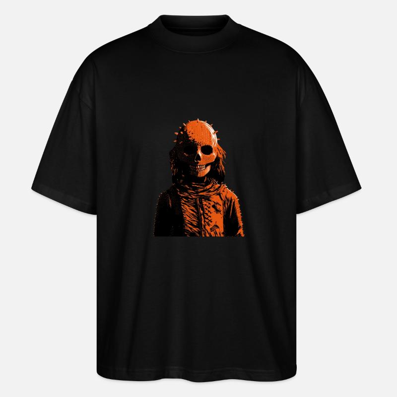Sleleton Head monster - Stanley/Stella Oversized Unisex Organic T-shirt Blaster 2.0 - black