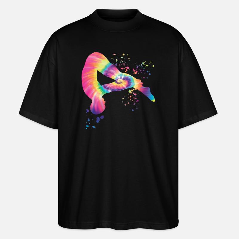 Plongeon, Saut artistique, Plongeon synchronisé - T-shirt bio Blaster 2.0 coupe oversize Stanley/Stella Unisexe - noir