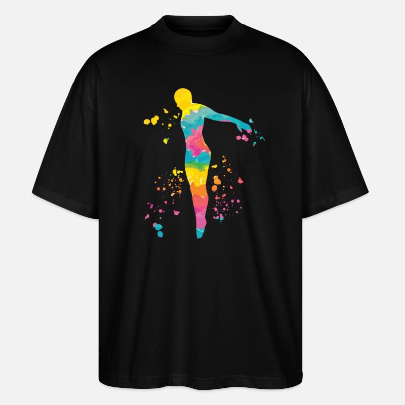Turmspringen Kunstspringen Synchronspringen - Stanley/Stella Oversized Unisex Bio T-Shirt Blaster 2.0 - Schwarz