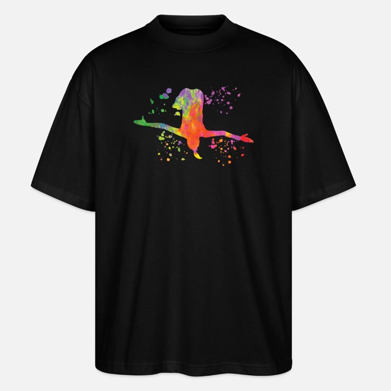 Turmspringen Synchronspringen Kunstspringen - Stanley/Stella Oversized Unisex Bio T-Shirt Blaster 2.0 - Schwarz