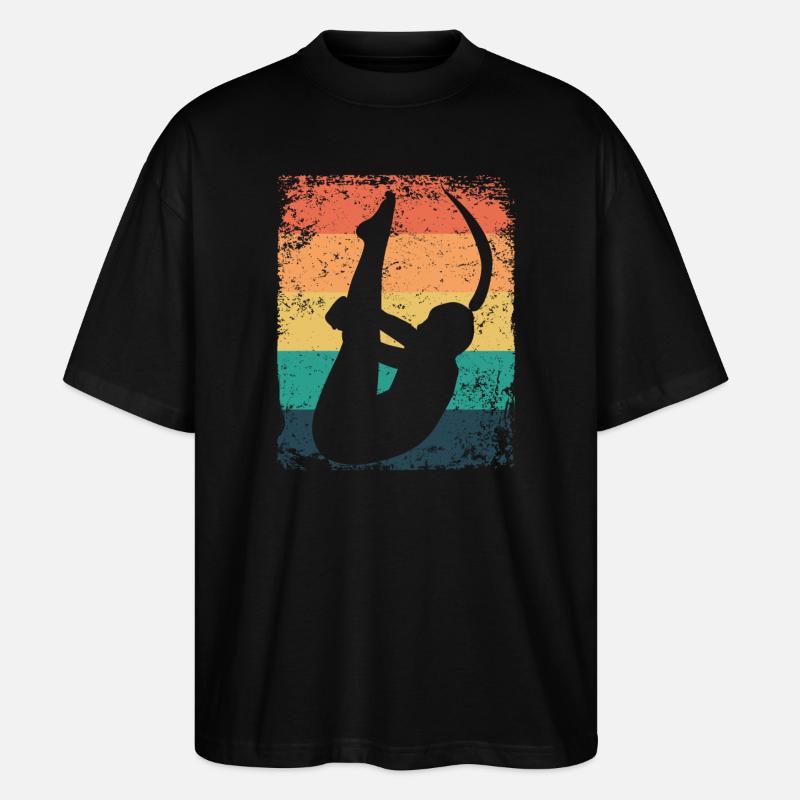 Turmspringen Kunstspringen Synchronspringen - Stanley/Stella Oversized Unisex Bio T-Shirt Blaster 2.0 - Schwarz
