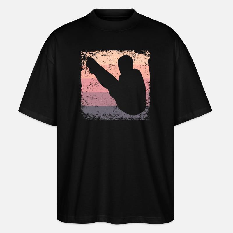 Synchronisierter Wassertaucher High Diver - Stanley/Stella Oversized Unisex Bio T-Shirt Blaster 2.0 - Schwarz