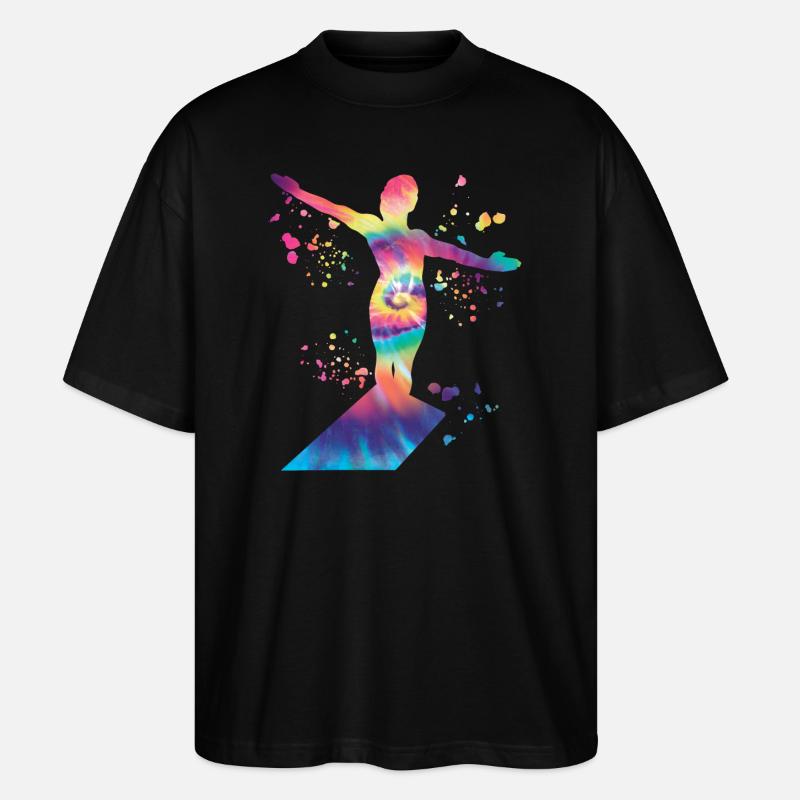 Turmspringen Synchronspringen Kunstspringen - Stanley/Stella Oversized Unisex Bio T-Shirt Blaster 2.0 - Schwarz