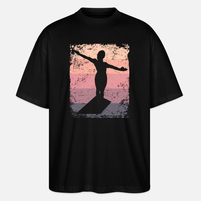 Synchronisierter Wassertaucher High Diver - Stanley/Stella Oversized Unisex Bio T-Shirt Blaster 2.0 - Schwarz