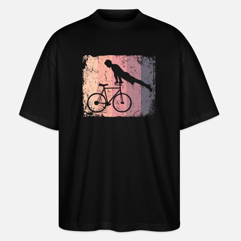 Kunstradfahren Kunstradfahrer - Stanley/Stella Oversized Unisex Bio T-Shirt Blaster 2.0 - Schwarz