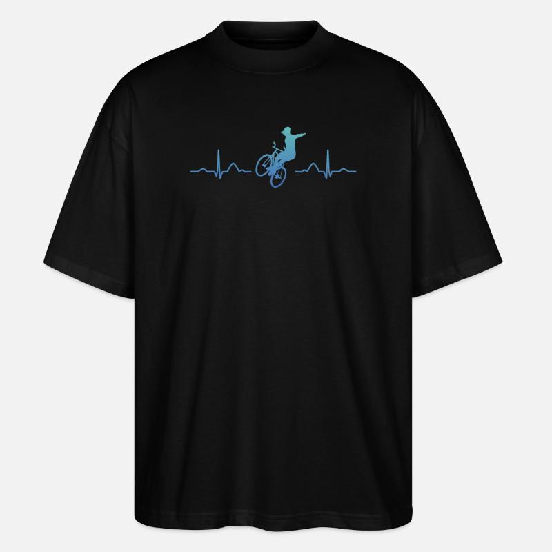 Kunstradfahren Kunstradfahrer - Stanley/Stella Oversized Unisex Bio T-Shirt Blaster 2.0 - Schwarz