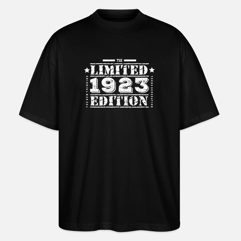 1923 édition limitée anniversaire - T-shirt bio Blaster 2.0 coupe oversize Stanley/Stella Unisexe - noir