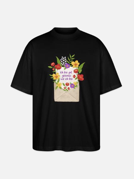 Love Letter to Myself Message - Stanley/Stella Oversized Unisex Organic T-shirt Blaster 2.0 - black
