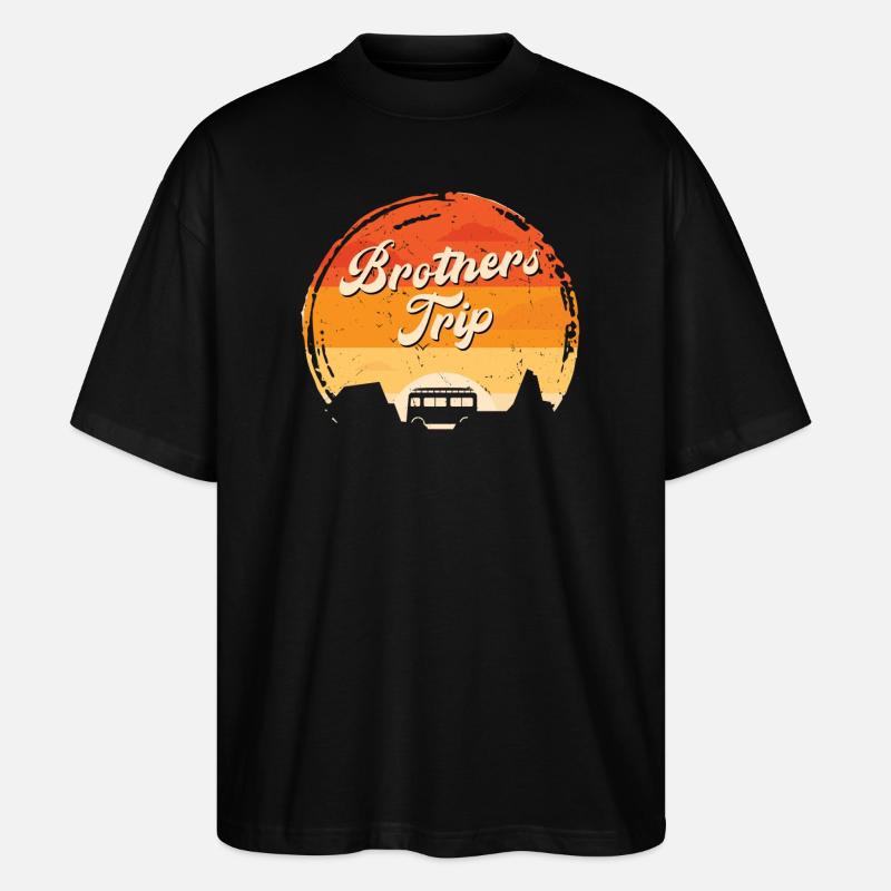 Parcours des frères et sœurs - T-shirt bio Blaster 2.0 coupe oversize Stanley/Stella Unisexe - noir