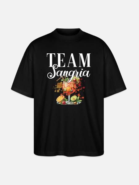Cocktail Bartender Team Sangria - Stanley/Stella Oversized Unisex Organic T-shirt Blaster 2.0 - black