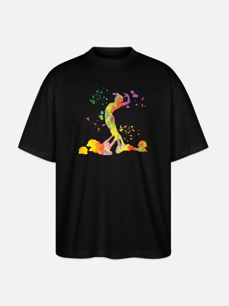 Artistic Swim Team Synchronized Swimming - Stanley/Stella Oversized Unisex Organic T-shirt Blaster 2.0 - black