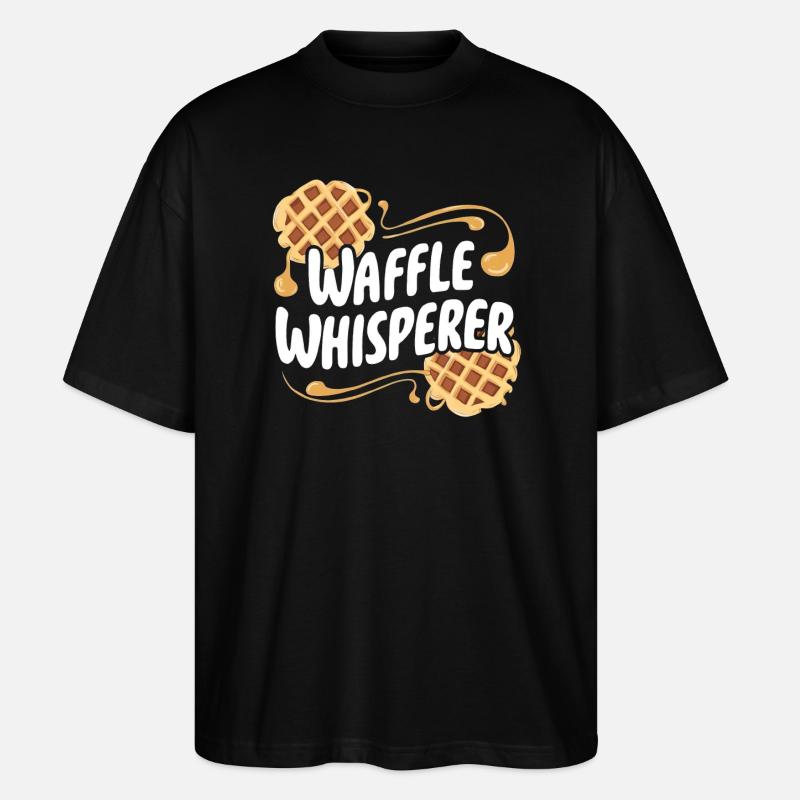 Waffle Whisperer - Stanley/Stella Oversized Unisex Organic T-shirt Blaster 2.0 - black