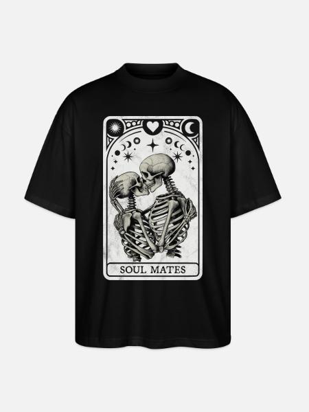 Âmes sœurs Tarot - T-shirt bio Blaster 2.0 coupe oversize Stanley/Stella Unisexe - noir