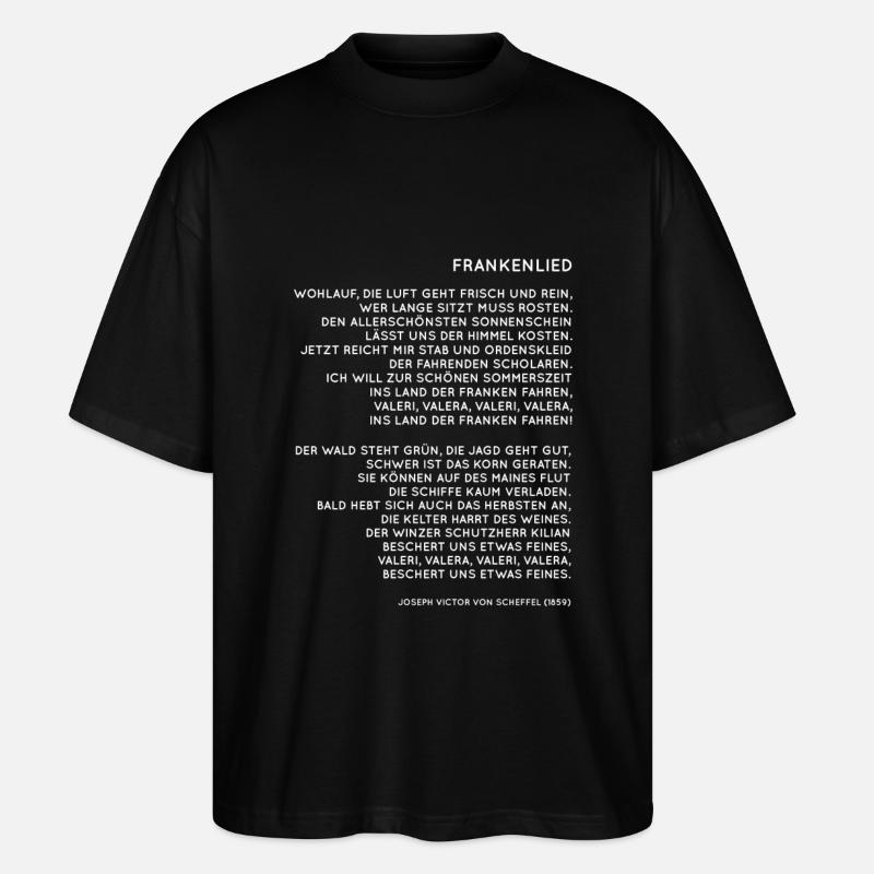 Franken Frankenlied - T-shirt bio Blaster 2.0 coupe oversize Stanley/Stella Unisexe - noir