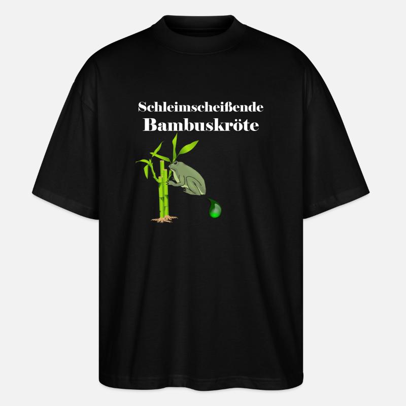 Schleimscheissende Bambuskröte | grenouille - T-shirt bio Blaster 2.0 coupe oversize Stanley/Stella Unisexe - noir
