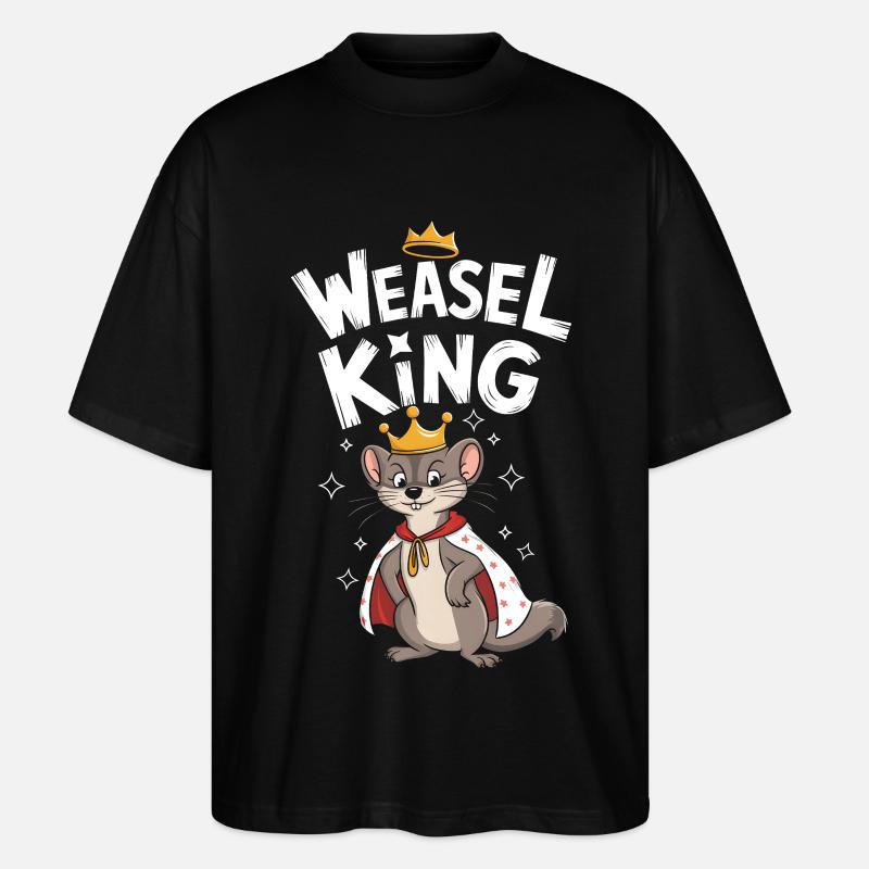 Wiesel - Stanley/Stella Oversized Unisex Bio T-Shirt Blaster 2.0 - Schwarz