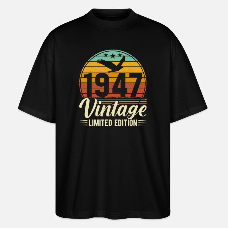 1947 - Un chef-d’œuvre légendaire - T-shirt bio Blaster 2.0 coupe oversize Stanley/Stella Unisexe - noir