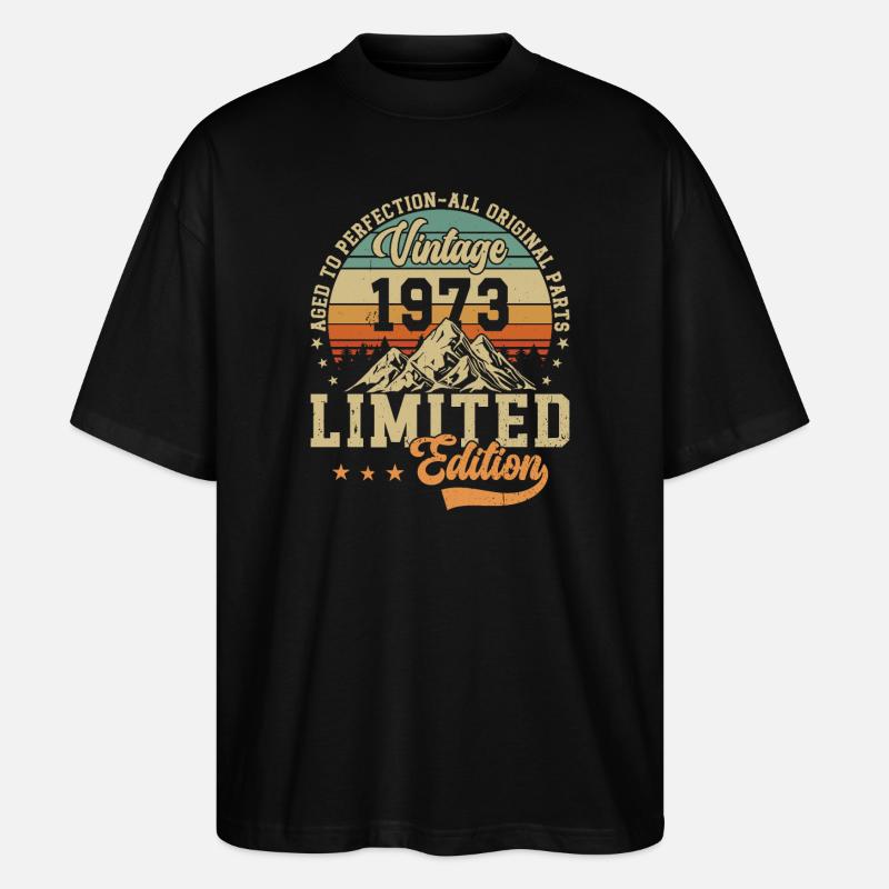Legendäres 1973 Jubiläum - Stanley/Stella Oversized Unisex Bio T-Shirt Blaster 2.0 - Schwarz
